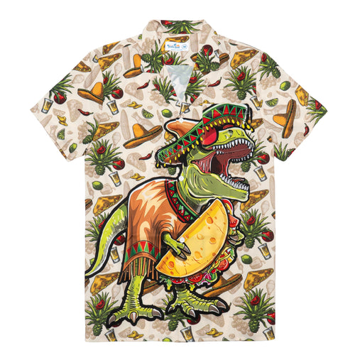 Dinosaur Taco Funny Hawaiian Shirt