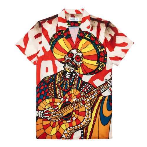 Skull Guitar Mexican Hawaiian Shirt