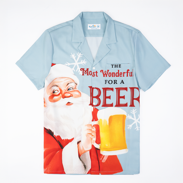 Beer Santa Christmas Hawaiian Shirt