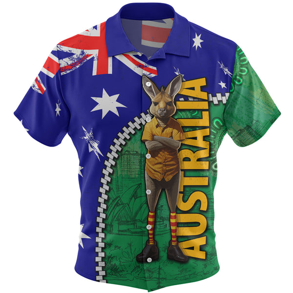 Australia Day Celebration Kangaroo Custom Hawaiian Shirt