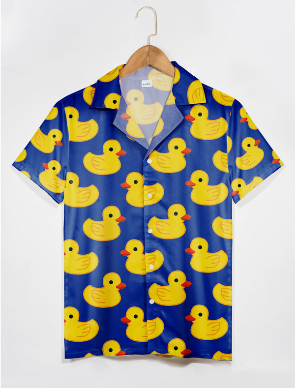 Blue Duck Funny Hawaiian Shirt