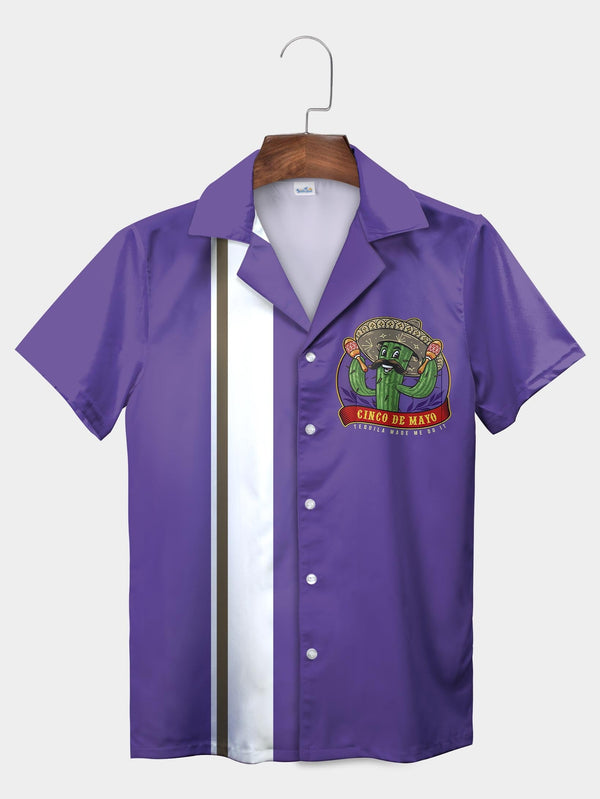 Purple Cactus Fiesta Hawaiian Shirt