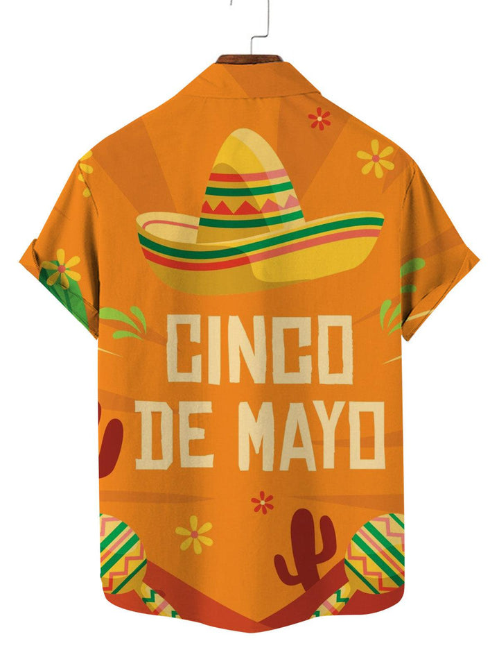 Cinco de Mayo Fest Hawaiian Short Sleeve Shirt Back