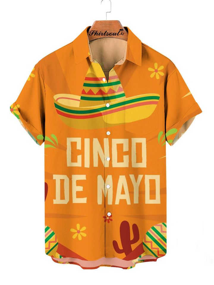 Cinco de Mayo Fest Hawaiian Short Sleeve Shirt Front