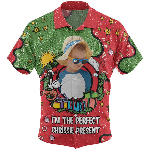 The Perfect Present Red Theme Christmas Custom Hawaiian Shirt