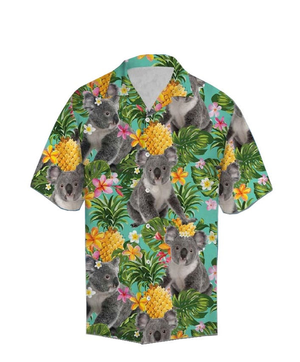 Koala Pineapple Floral Surf Party Hawaiian Shirt