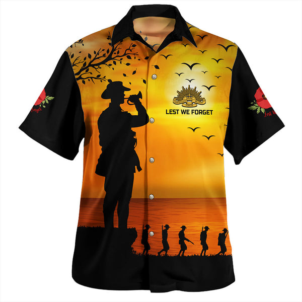 Lest We Forget Anzac Horse Brigade Tribute Hawaiian Shirt