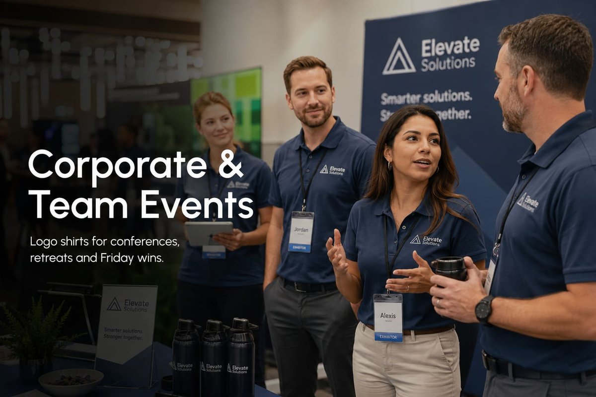 Company staff in matching custom logo polo shirts at a corporate team event in Australia — The Hula Hut