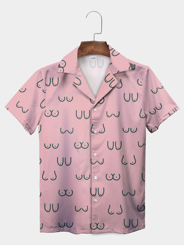 Pink Artistic Expression Hawaiian Shirt