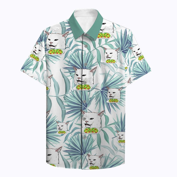 Purrfectly Funny Hawaiian Shirt