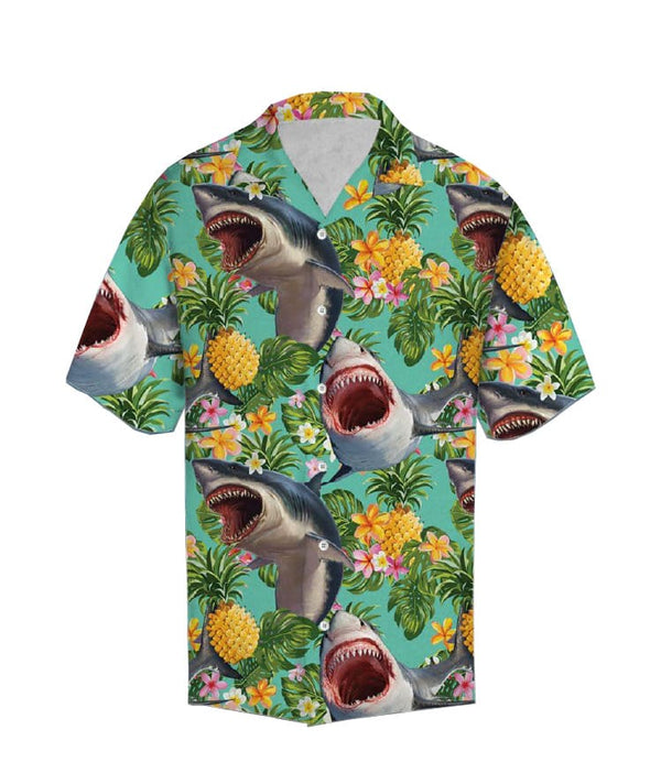 Shark Encounter Pineapple Hawaiian Shirt