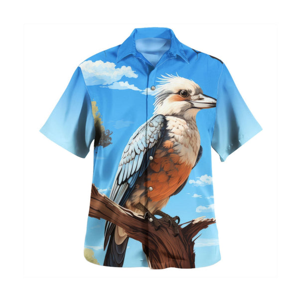 Skyward Kookaburra Blue Hawaiian Shirt