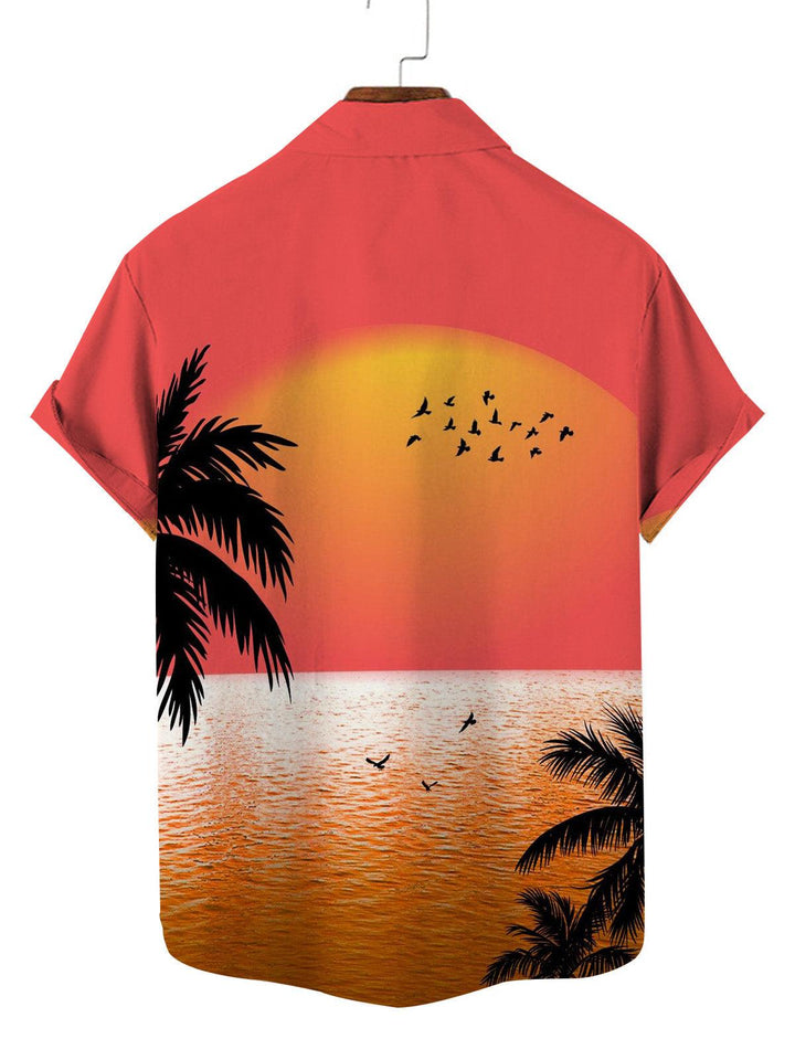 Sunset Dreams Hawaiian Short Sleeve Shirt Back