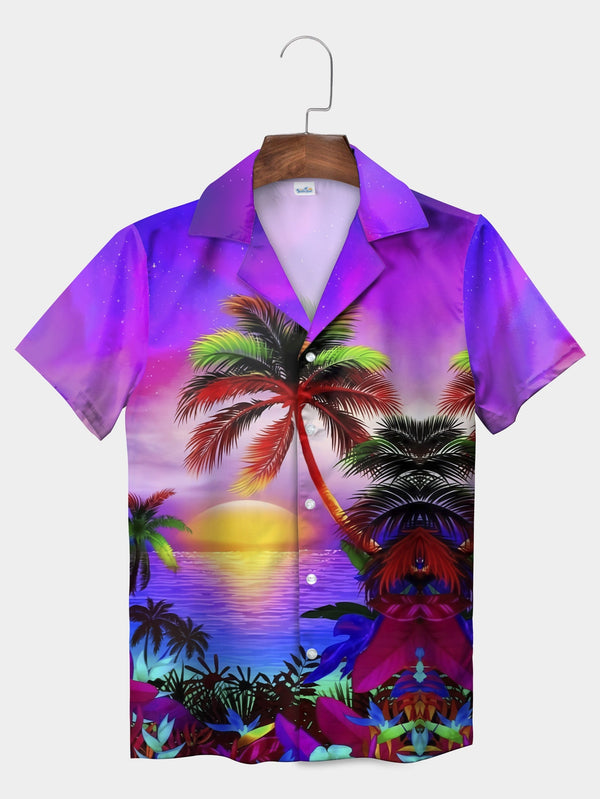 Purple Sunset Paradise Hawaiian Shirt