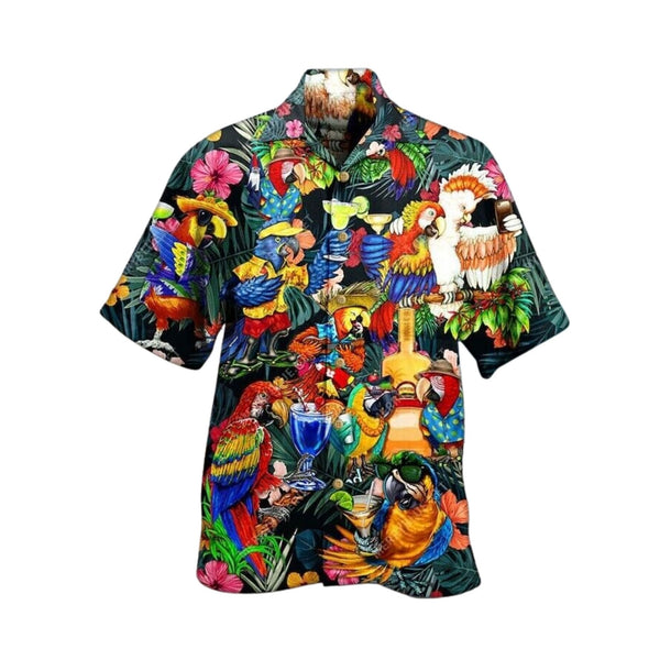 Tropical Lorikeet Luau Hawaiian Shirt