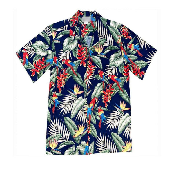 Tropical Parrot Ensemble Hawaiian Shirt