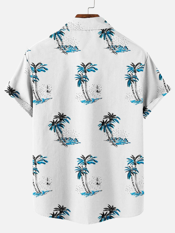 Evening Seabreeze Hawaiian Short Sleeve Shirt  Back