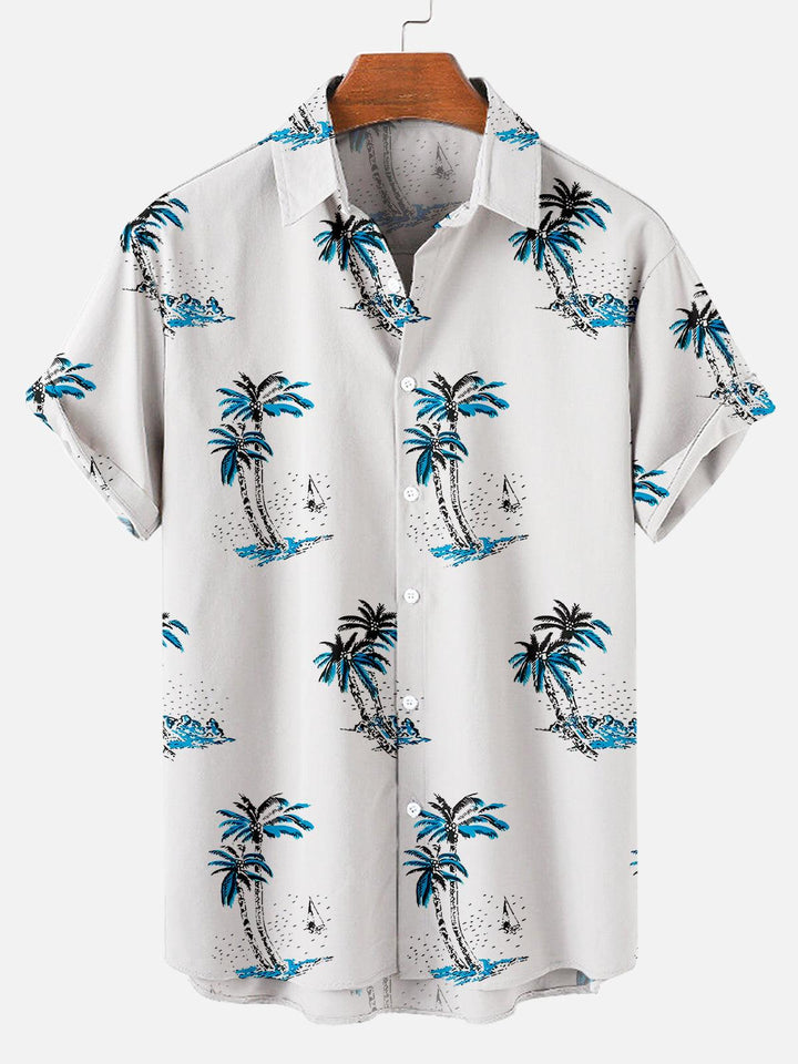 Evening Seabreeze Hawaiian Short Sleeve Shirt  Front